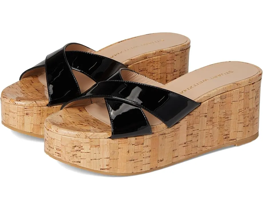 Сандалии Stuart Weitzman Dayna Wedge Slide на платформе с открытым носком