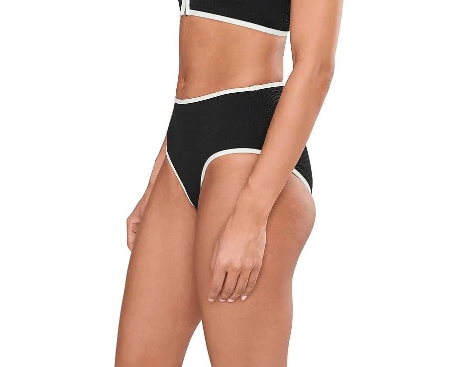 Шорты пляжные с высокой талией Beach Bound от Seafolly с контрастной окантовкой