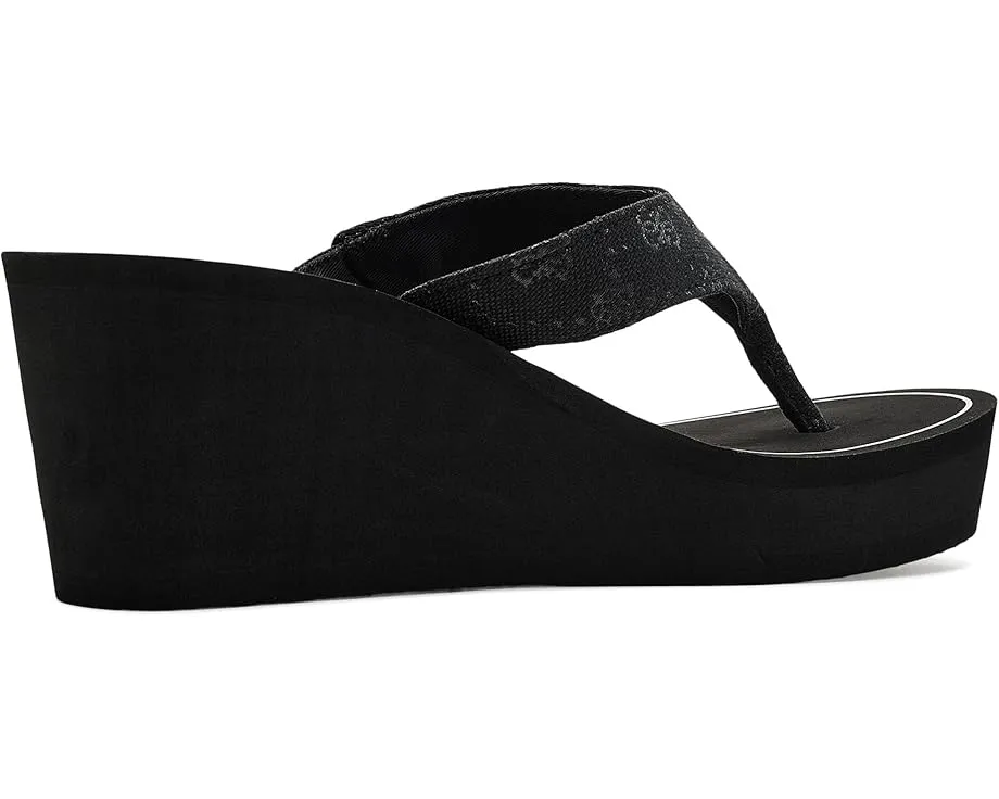 Босоножки на платформе Shai с клиновидным каблуком и текстильным верхом GUESS