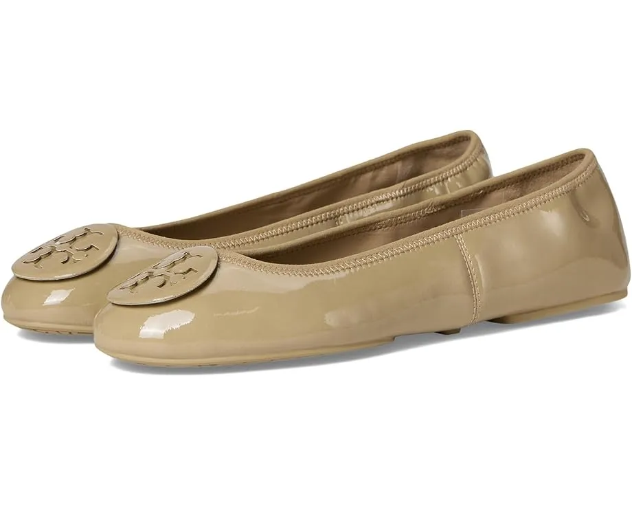 Дорожные балетки Tory Burch Reva Travel с логотипом Double T и стелькой для комфорта
