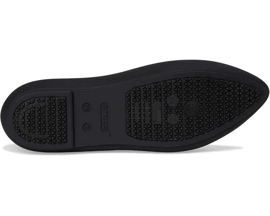 Рабочие балетки Crocs On the Clock с противоскользящей подошвой