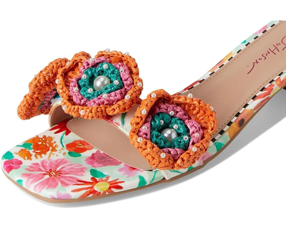 Туфли Blue by Betsey Johnson Brandee на каблуке с цветочным декором и регулируемым ремешком