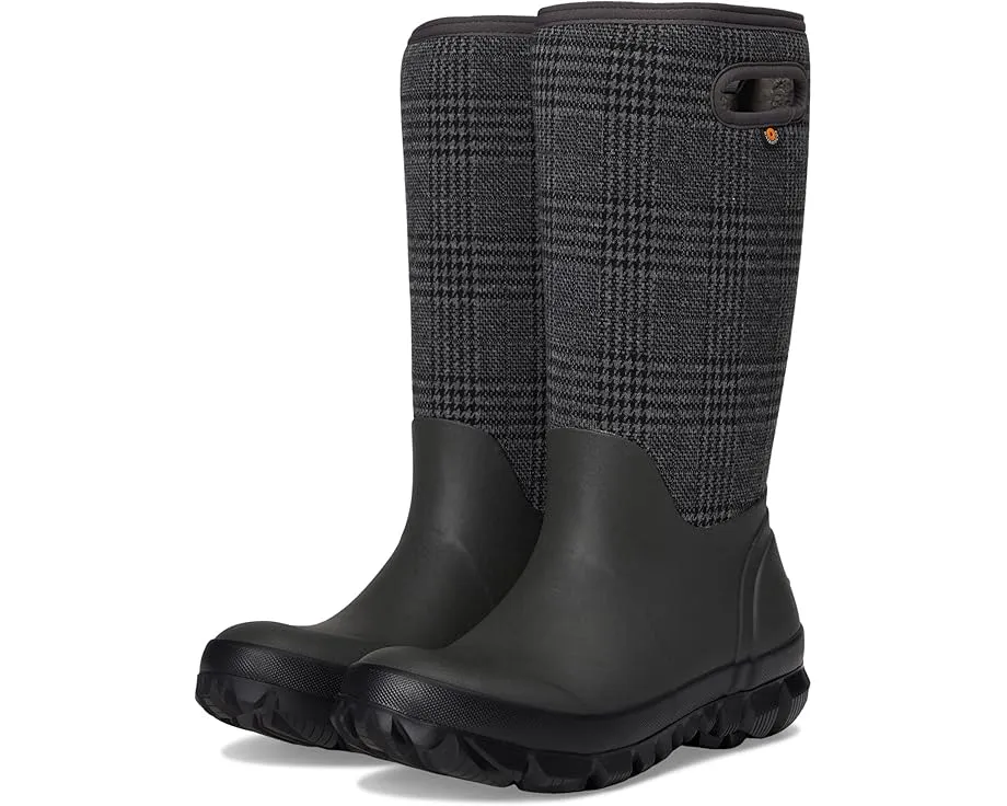 Зимние сапоги Bogs Whiteout Plaid с флисовой подкладкой и подошвой GlacialGrip