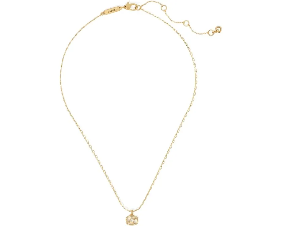 Мини-кулон со знаком зодиака Рак от Kate Spade New York