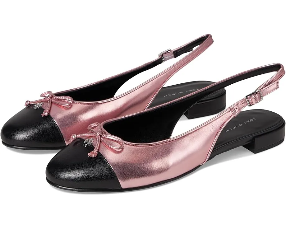 Балетки Tory Burch Cap-Toe Slingback с ремешком на щиколотке