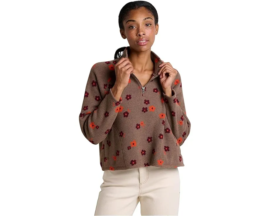 Toad&Co Свитер Kennicott с воротником стойкой и молнией на четверть