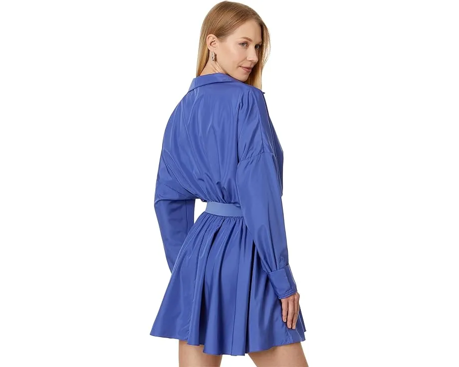 Платье-мини Norma Kamali Super Oversized Boyfriend с расклешенным подолом