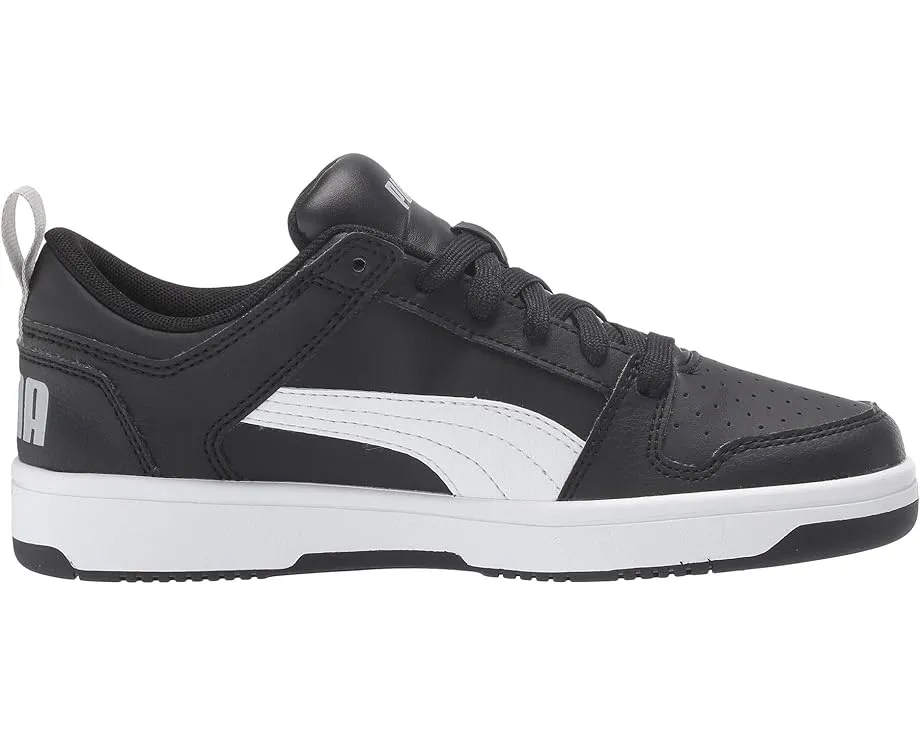 Кроссовки Puma Kids Rebound Layup Lo из кожзама для детей