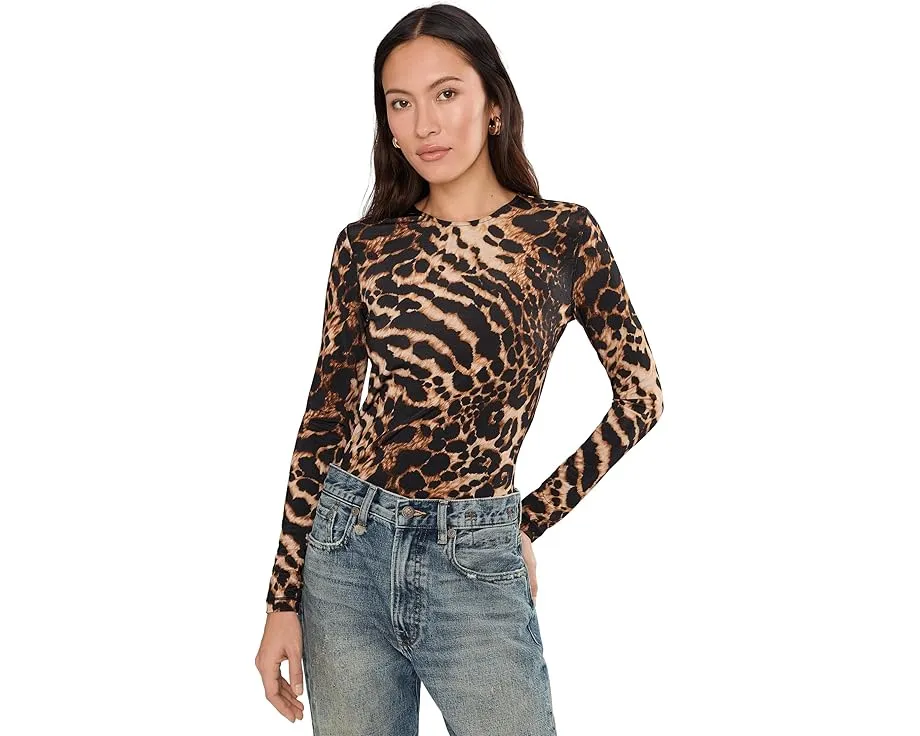 Топ AllSaints Katlyn с облегающим кроем и длинным рукавом