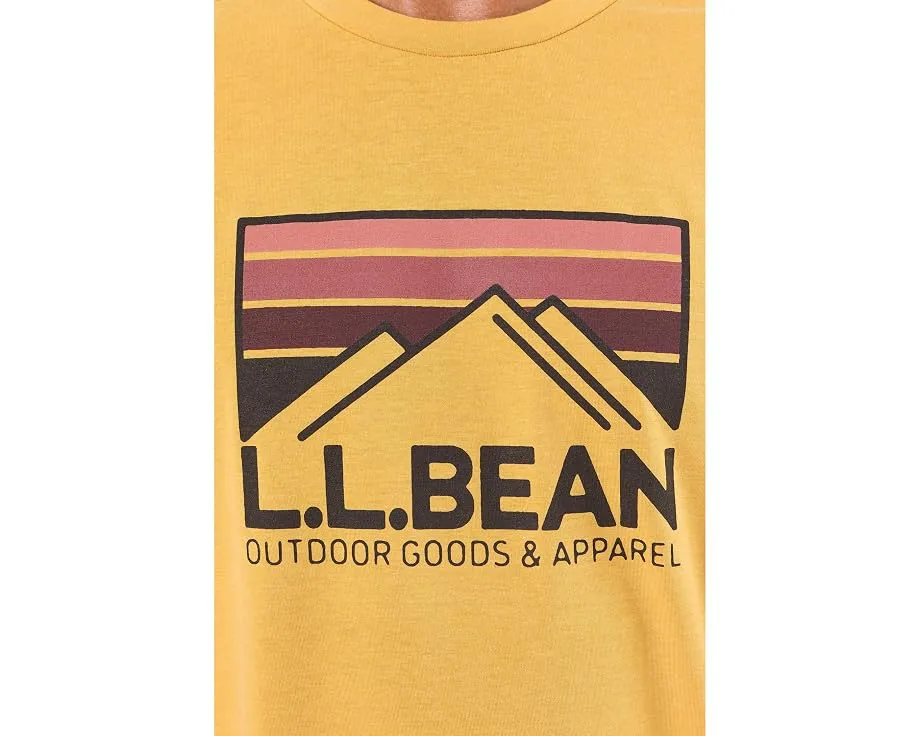 L.L.Bean футболка Everyday SunSmart Tee с коротким рукавом и принтом