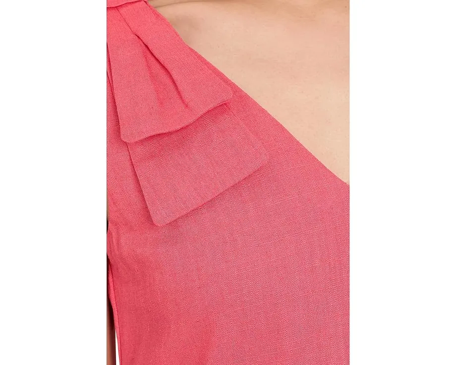 Bow Strap V-Neck A-Line Dress