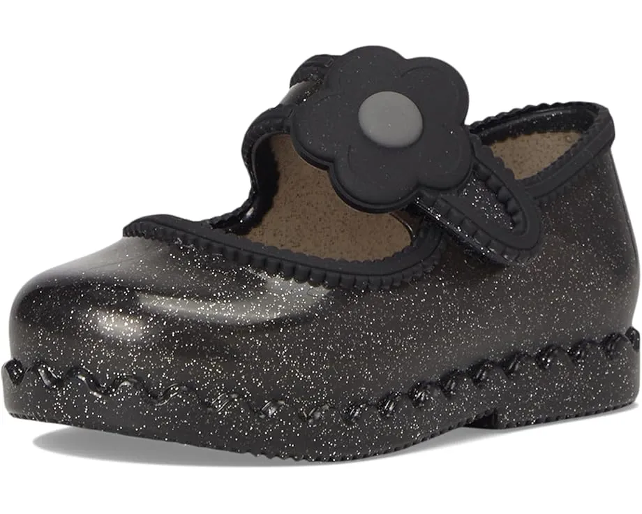 Балетки Hip Ballerina с аппликацией цветка и липучкой Mini Melissa