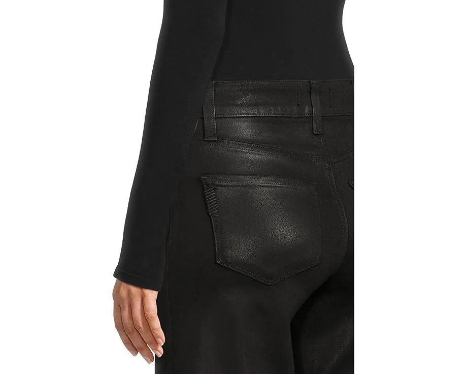 Джинсы Anessa 31 с кожаным эффектом и высокой талией широкого кроя