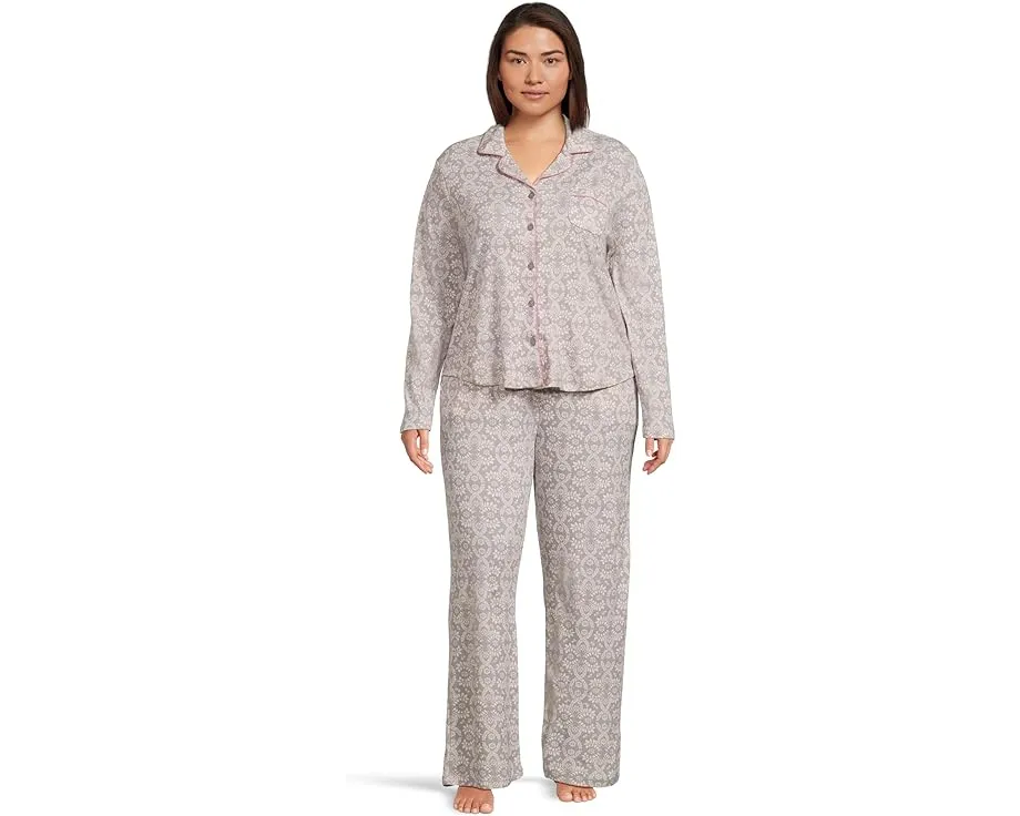 Пижамный комплект Karen Neuburger с длинным рукавом и принтом