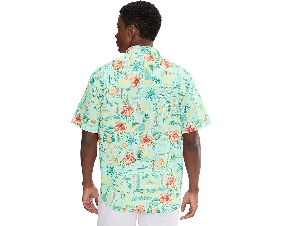 Рубашка Tommy Bahama Bahama Coast Florida Fun с перфорацией и цветочным принтом
