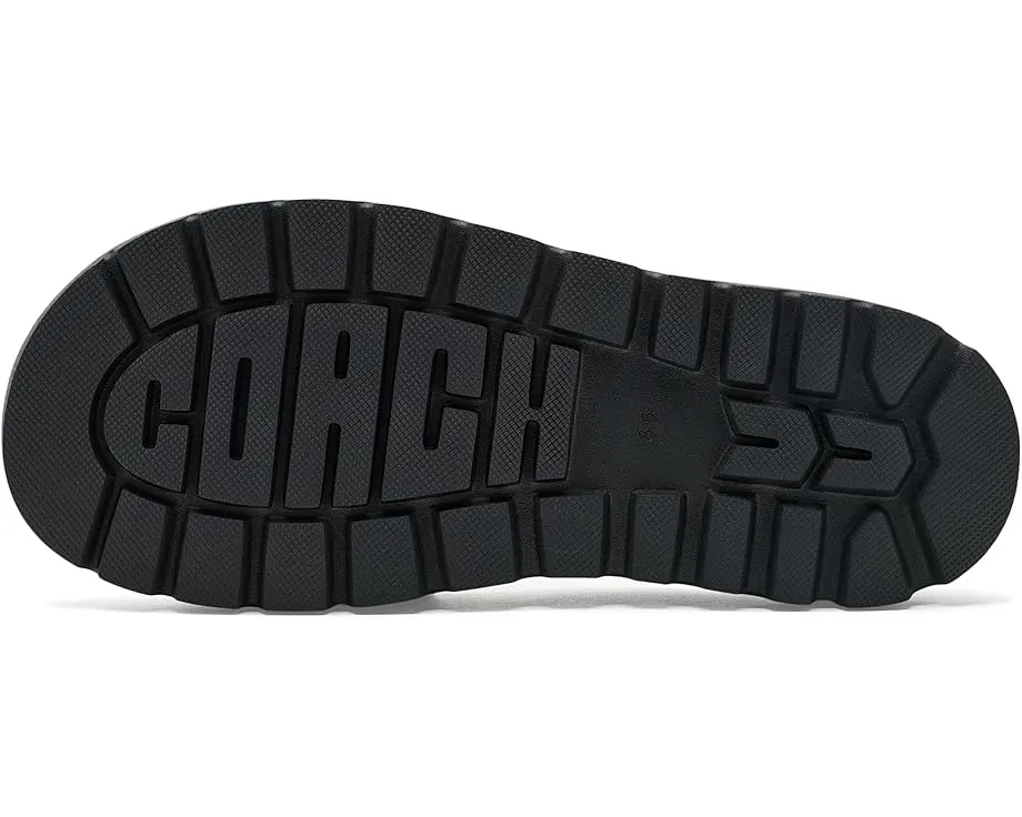 Сандалии Brynn Leather Slide из кожи бренда COACH