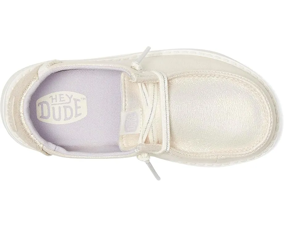 Детские слипоны Hey Dude Kids Wendy Dazzling с блестками и технологией Flex & Fold