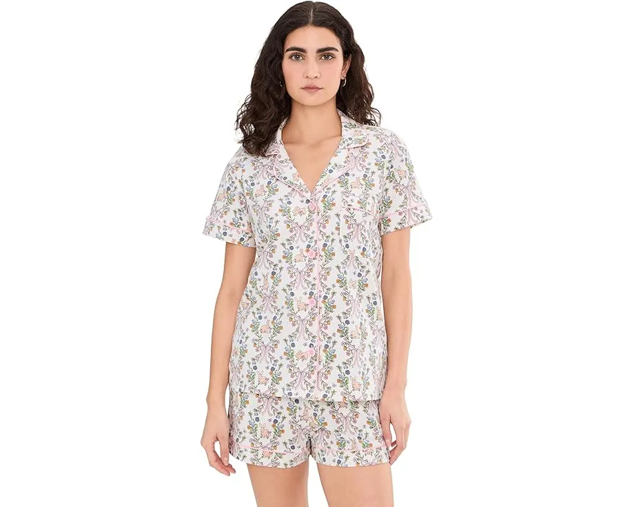 Bedhead PJs пижамный комплект с короткими рукавами и шортами из хлопка