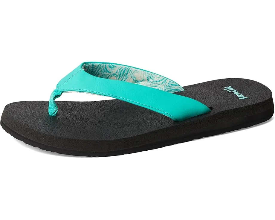 Сланцы Sanuk Yoga Mat II с оригинальной стелькой из коврика для йоги и переработанной подошвой