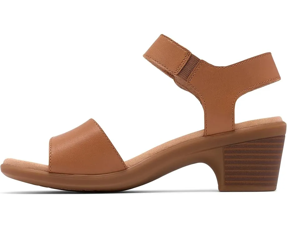 Сандалии Emily 2 Amanda Clarks с ремешками и квадратным каблуком из кожи