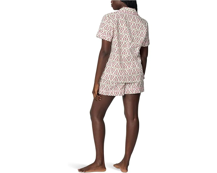 Пижамный комплект Bedhead PJs с короткими рукавами и шортами из поплина