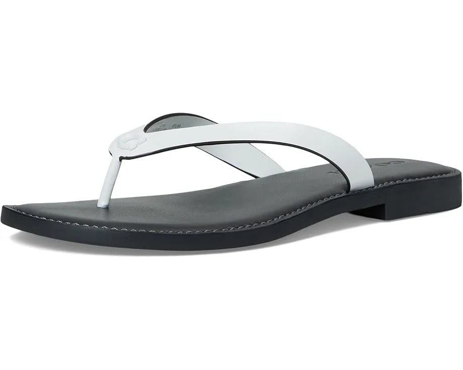 Шлепанцы COACH Brianna с кожаным верхом и мягкой стелькой