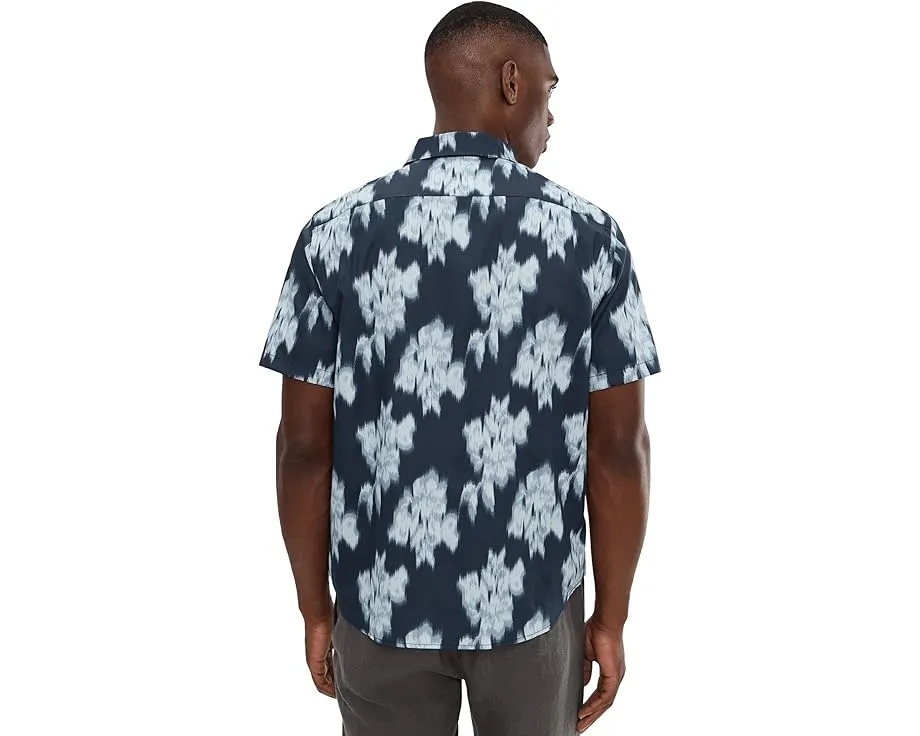 Рубашка Vince с коротким рукавом и принтом в виде размытых роз