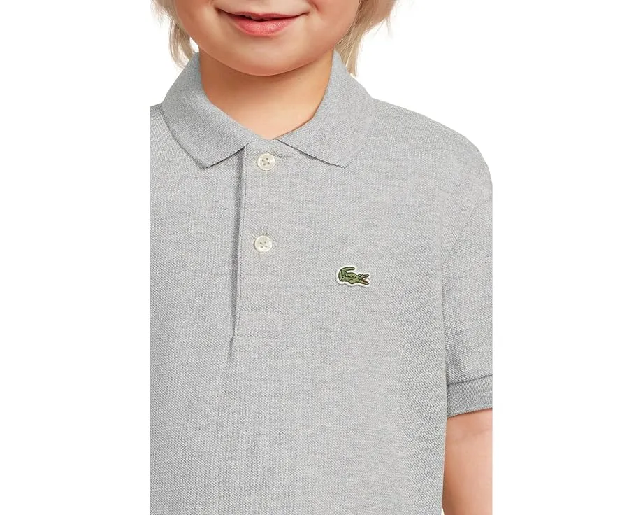 Детское поло Lacoste Kids Petit Pique из хлопкового пике с вышитым крокодилом
