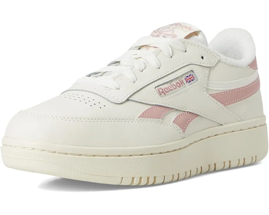 Reebok Lifestyle Club C Double женские кеды с кожаным верхом и массивной резиновой подошвой