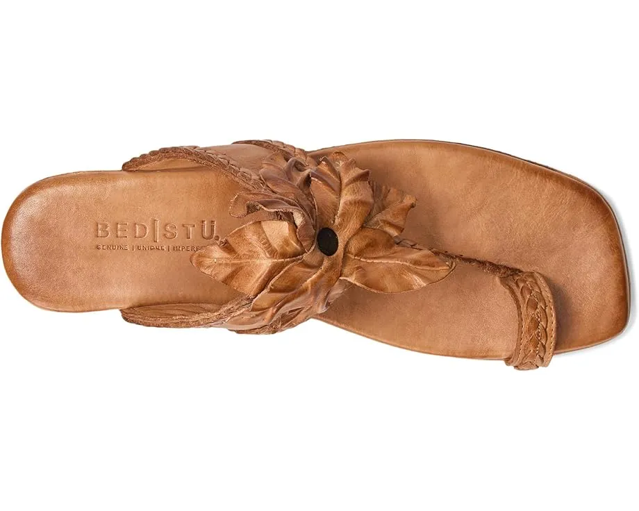 Сандалии Bed Stu Isobel с цветочным акцентом и состаренной кожей