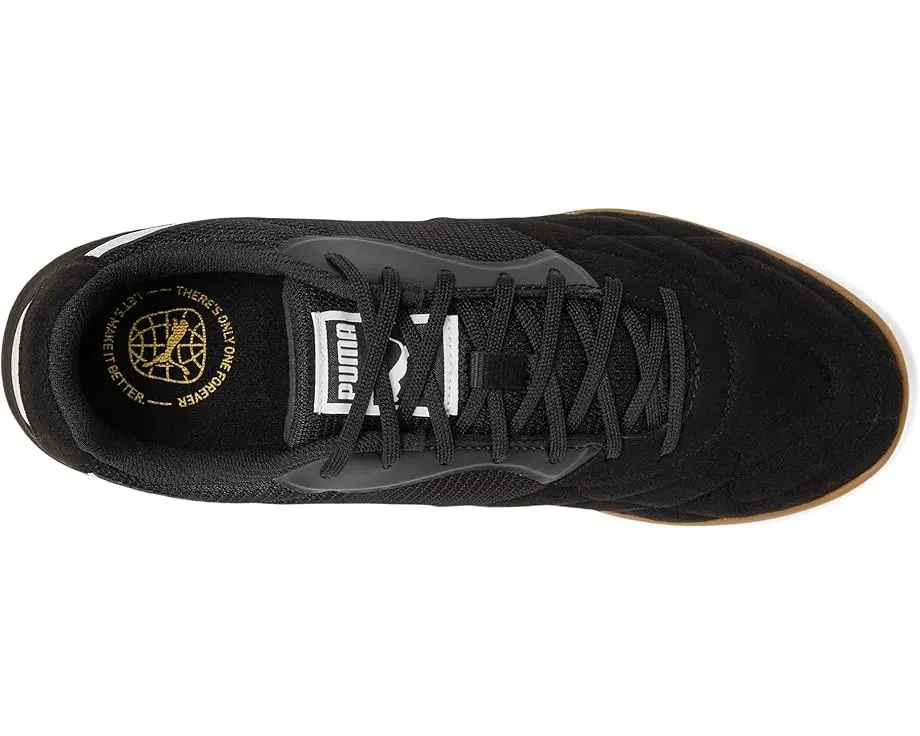 Футбольные бутсы Puma King Top для залов с декор-строчкой и мягким искусственным замшем