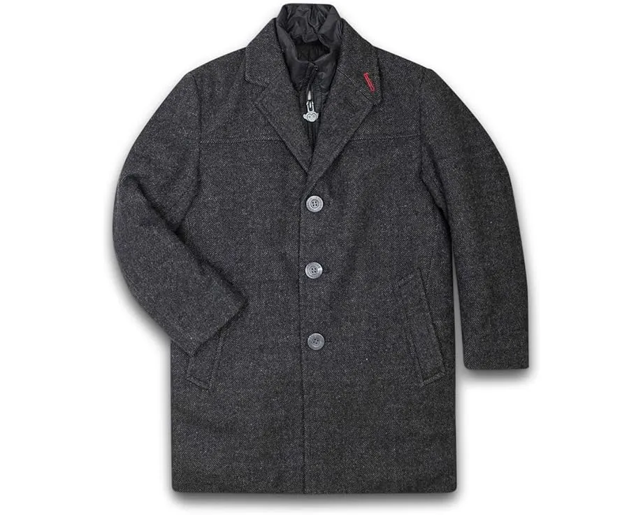 Пальто Appaman Kids New City Overcoat в цвете Chateau Grey