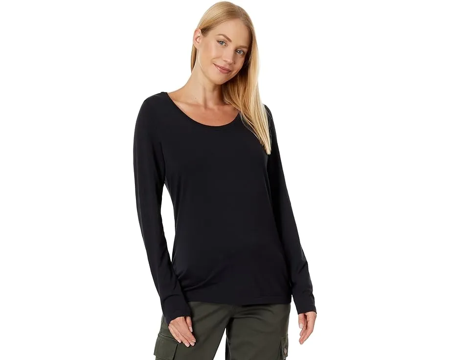 Футболка L.L.Bean Soft Stretch Supima с круглым вырезом и длинным рукавом из мягкой эластичной ткани