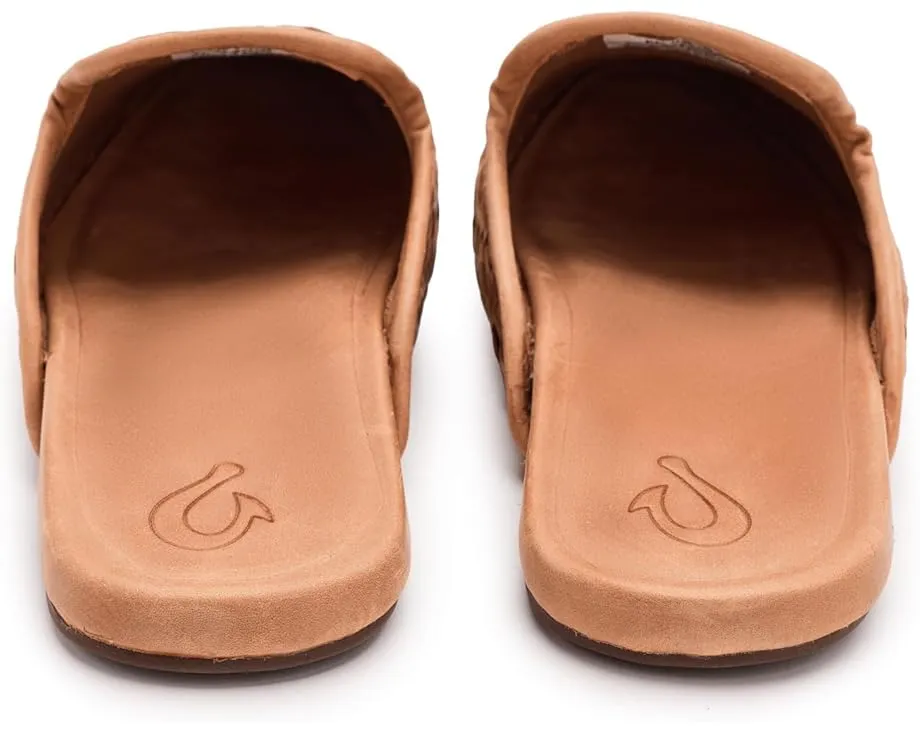 Домашняя обувь OluKai Mi'i из кожи для элегантного стиля