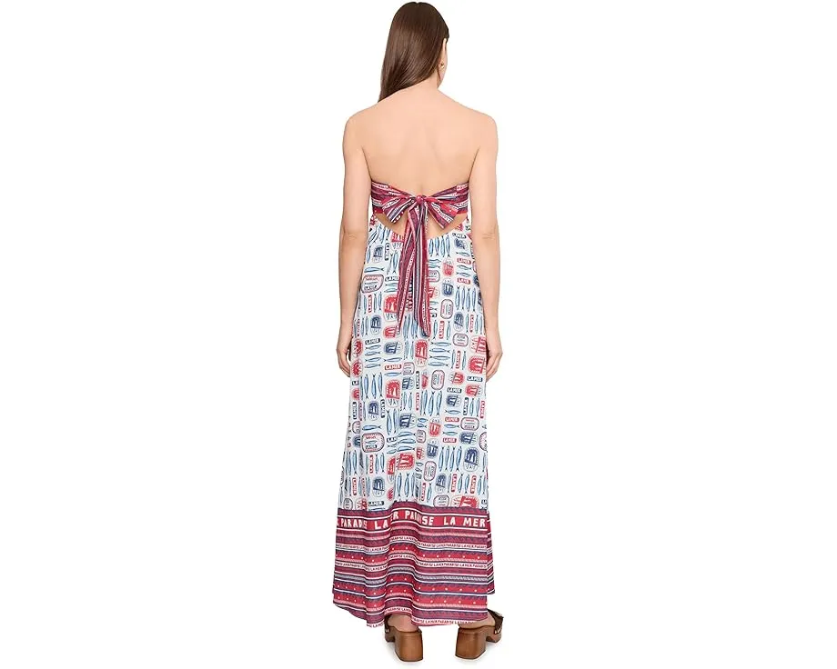 Макси-платье Day Out Maxi Dress Show Me Your Mumu с принтом сардин и открытыми плечами