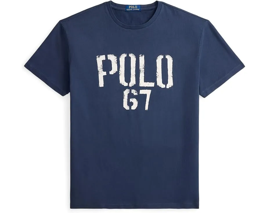 Хлопковая футболка Polo Ralph Lauren с принтом свободного кроя