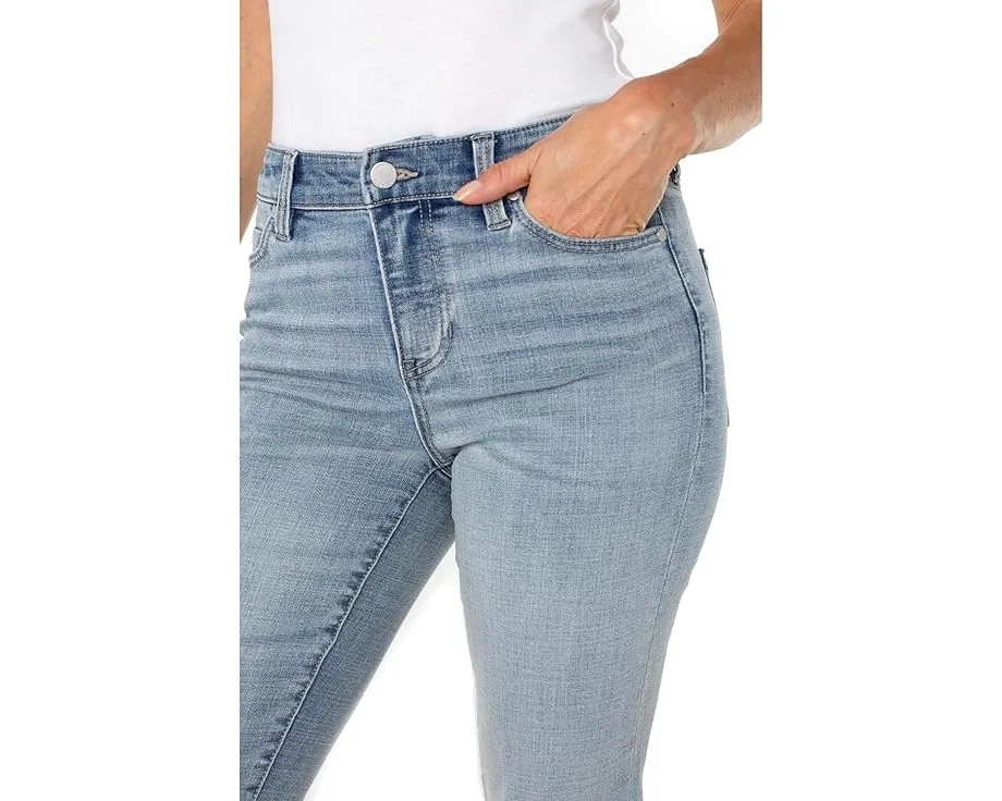 Джинсы Liverpool Los Angeles Charlie Crop Wide с закатанным краем и посадкой мид-райз