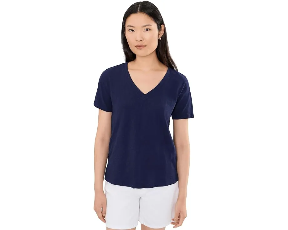 Футболка Mod-o-doc Short Sleeve V-Neck Boxy Tee с V-образным вырезом
