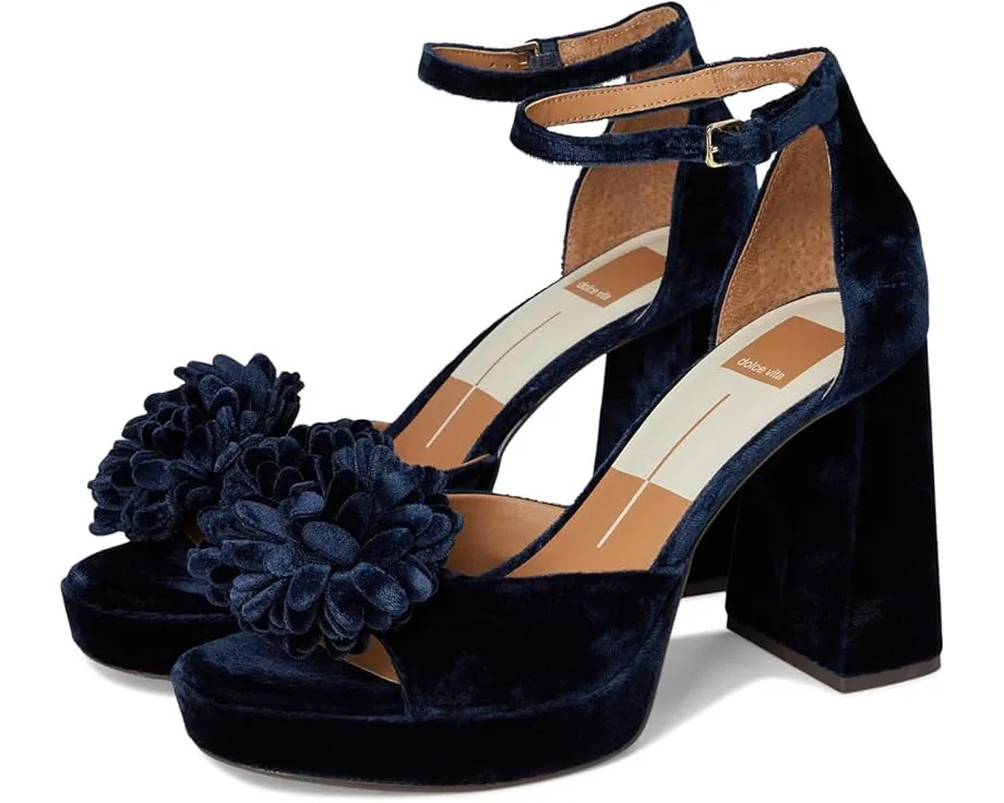 Босоножки Perel на платформе от Dolce Vita с велюровым верхом и помпоном