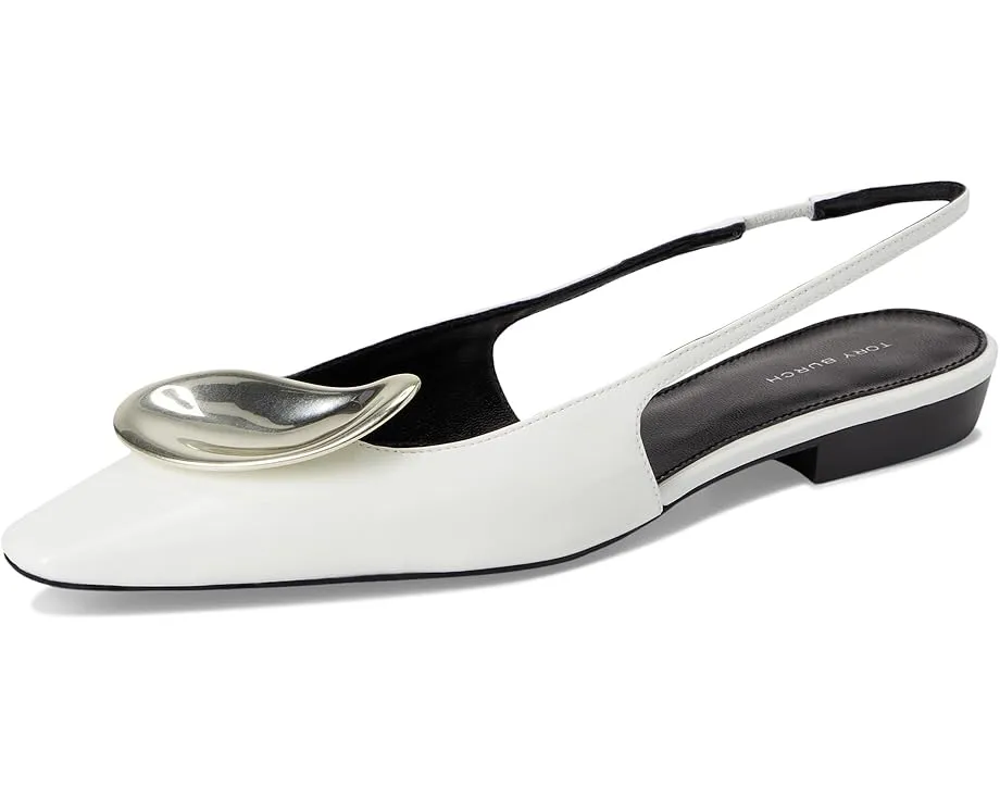 Босоножки Patos Slingback от Tory Burch на квадратном каблуке