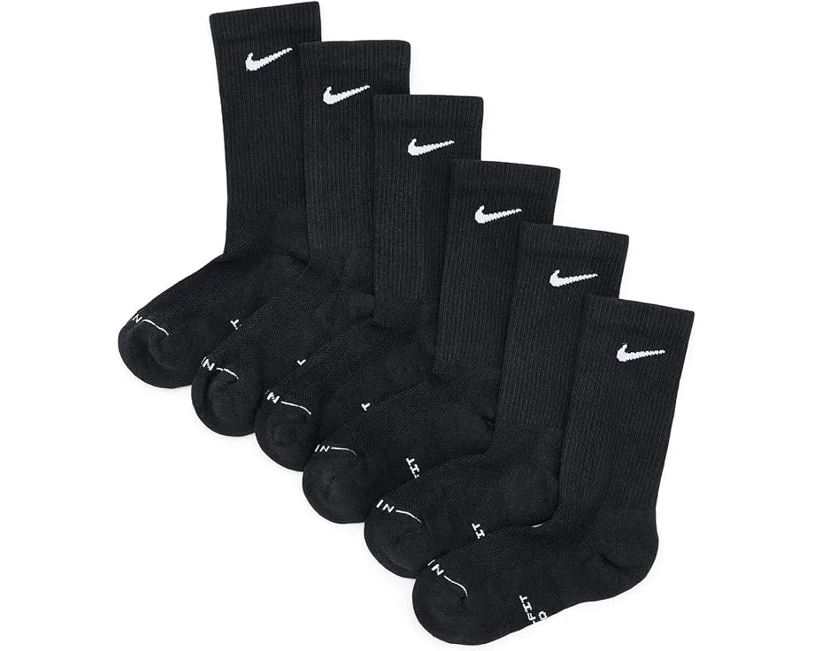 Nike носки Elevated Crew 6 пар с технологией Dri-FIT