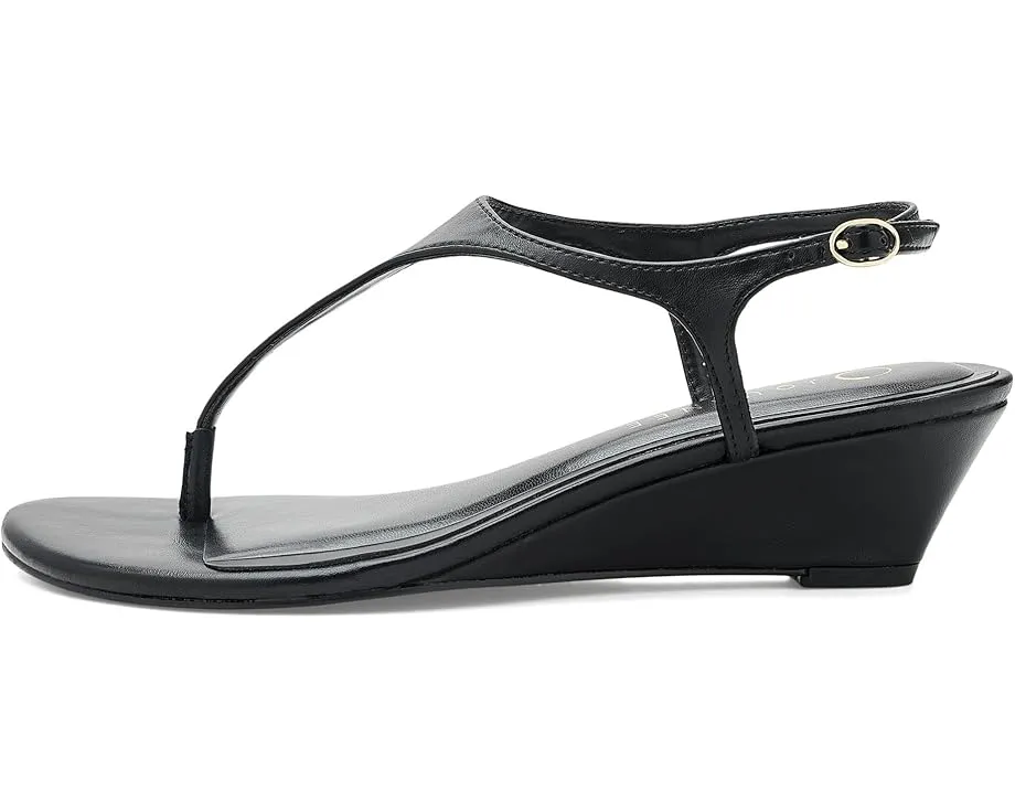 Сандалии Journee Collection Kathryn на танкетке с ремешком на щиколотке