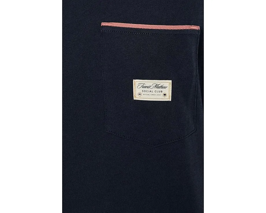 Футболка Social Club от TravisMathew с накладным карманом из мягкого хлопка