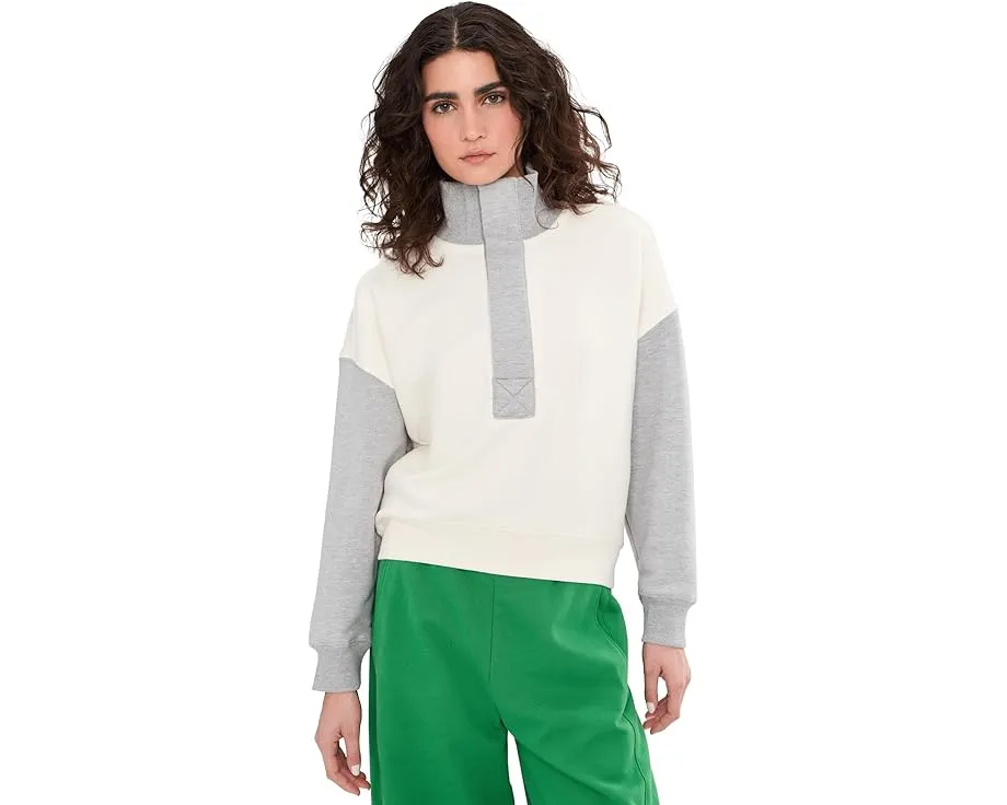 Свитшот Free People Color-Block Timeless из флиса с эффектом burnout