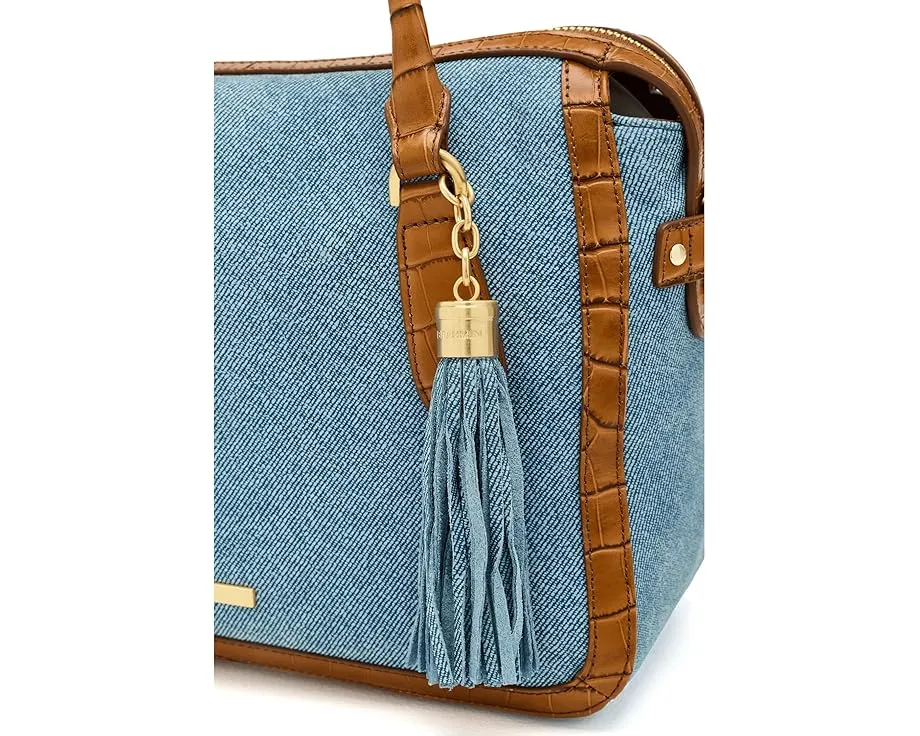 Сумка Brahmin Micaela из кожи с ремнем через плечо и карманом для телефона