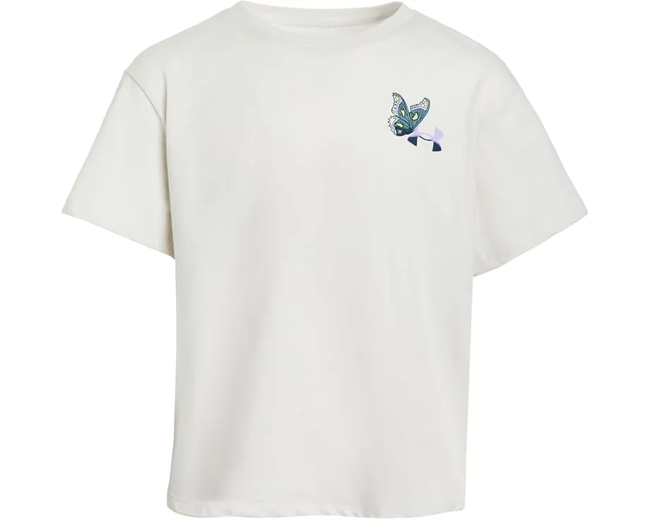 Футболка Under Armour Kids с принтом мотыльков и технологией отвода влаги