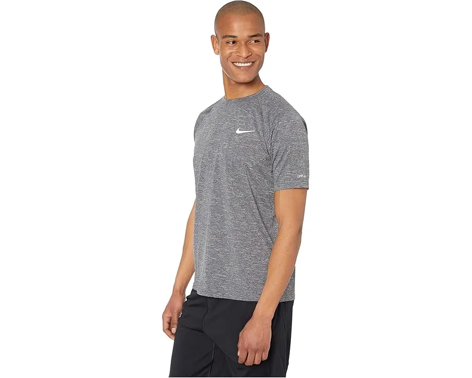 Футболка Nike для плавания с коротким рукавом Heather и защитой UPF 40+