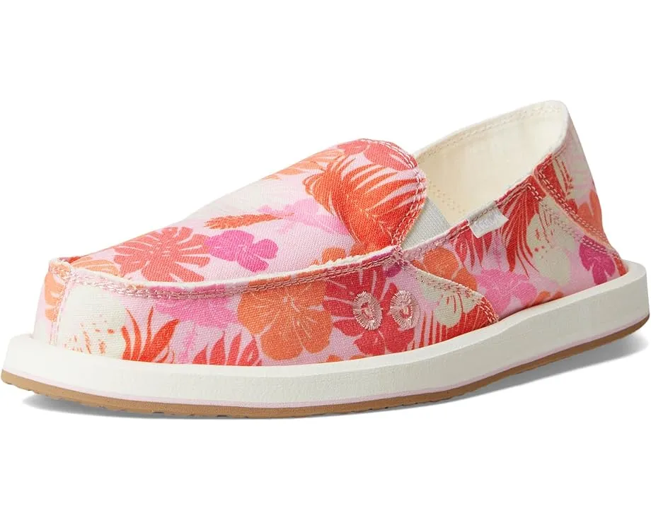 Sanuk Donna Tropics обувь с тропическим принтом и антибактериальной стелькой Soft Top