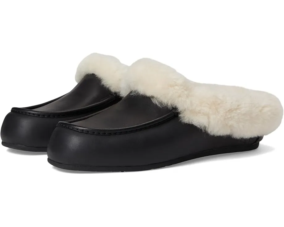 UGG Ansley Mule Leather мюли из кожи с подкладкой из переработанной шерсти