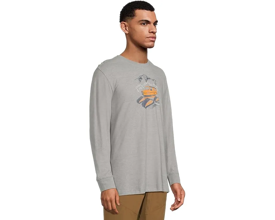 Футболка Smartwool Snowcat Graphic Long Sleeve с длинным рукавом и принтом